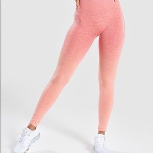 Gymshark Ombré seamless leggings - Peach Coral